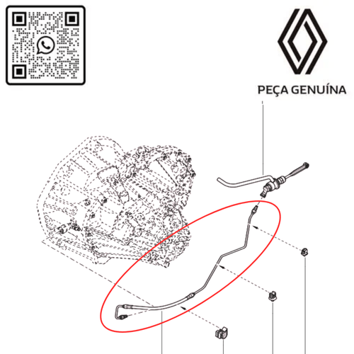 308514690R TUBULACAO DO ATUADOR DE EMBREAGEM MASTER 2013 EM DIANTE . 2.3 16v M9T  RN 14690R -6-